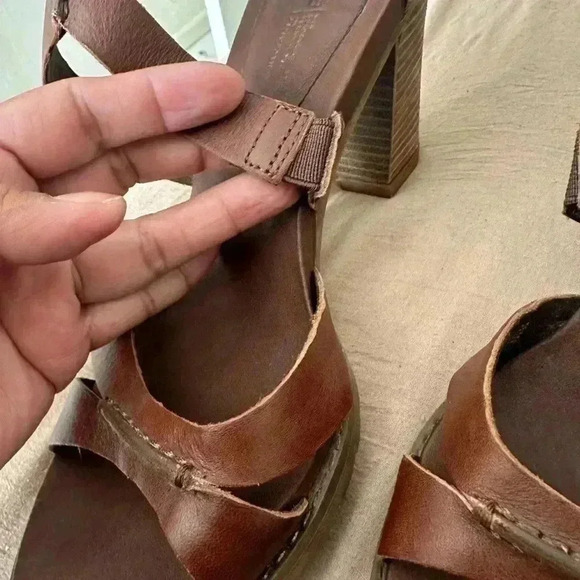 TIMBERLAND Earthkeepers Shoes Women's Leather Chunky Heel Brown - Picture 16 of 16